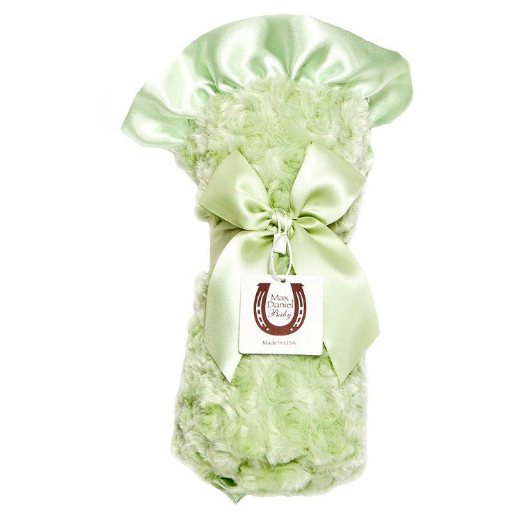 Max Daniel Baby Satin Throw Blanket - Platinum Rosebuds - Soft Plush & Satin Back - Disney Award Winner - View #9