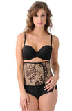 Belly Bandit Couture Black Lace Print