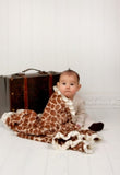 Max Daniel Animal Prints Baby Throw (Ivory Giraffe)
