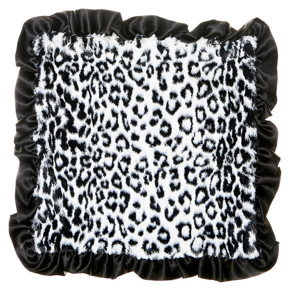 Max Daniel Animal Prints Security Blanket (BW Black Ruffle Jaguar)